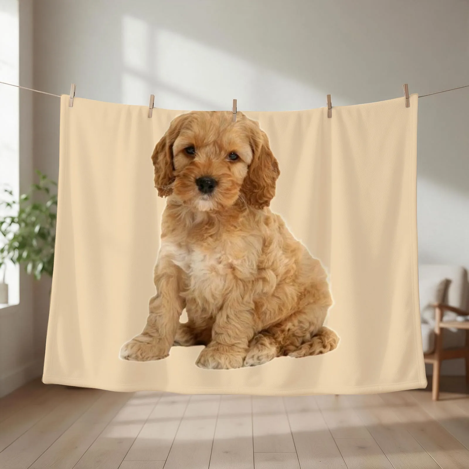 Cute Puppy Throw Blanket Plaid on the sofa Giant Sofa Retros Luxury Throw Blankets