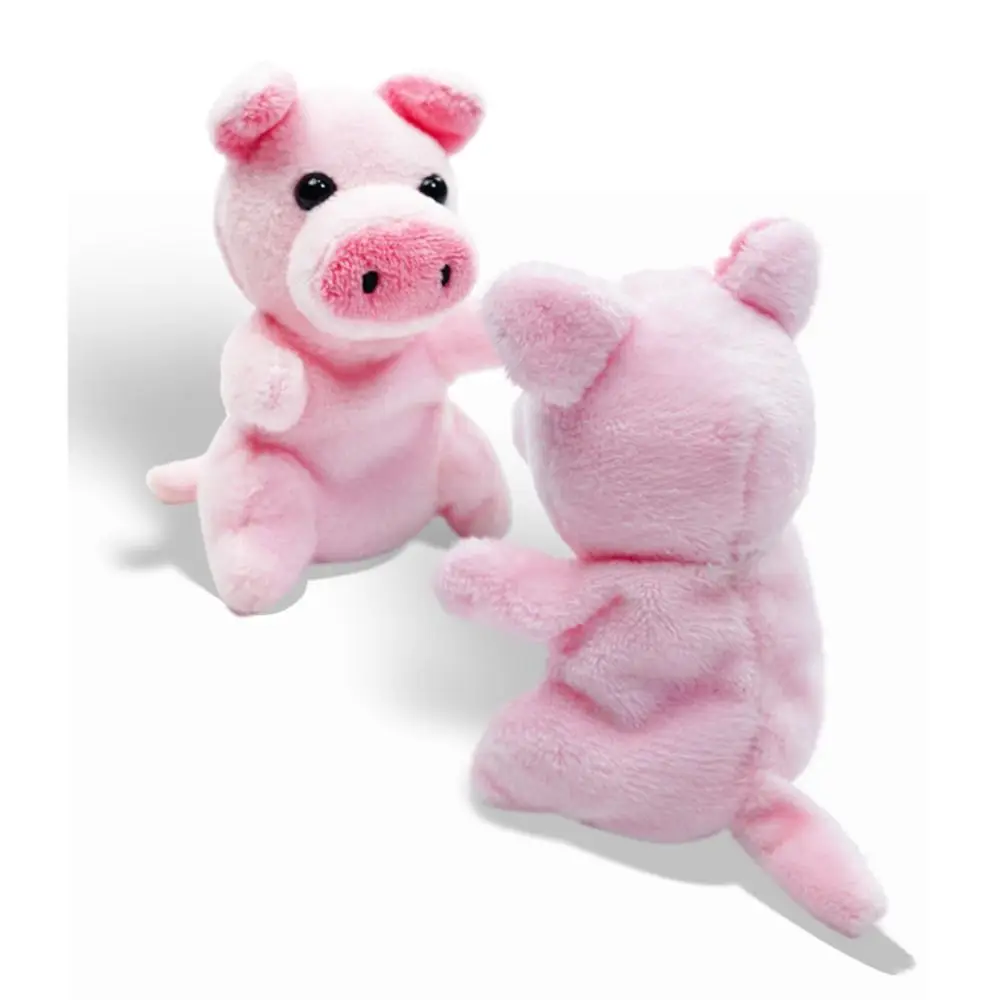Plush Animals Finger Puppet Toys Role Play Tell Story Kids Animal Hand Puppet Educational Soft Interactive Toys Children Gift