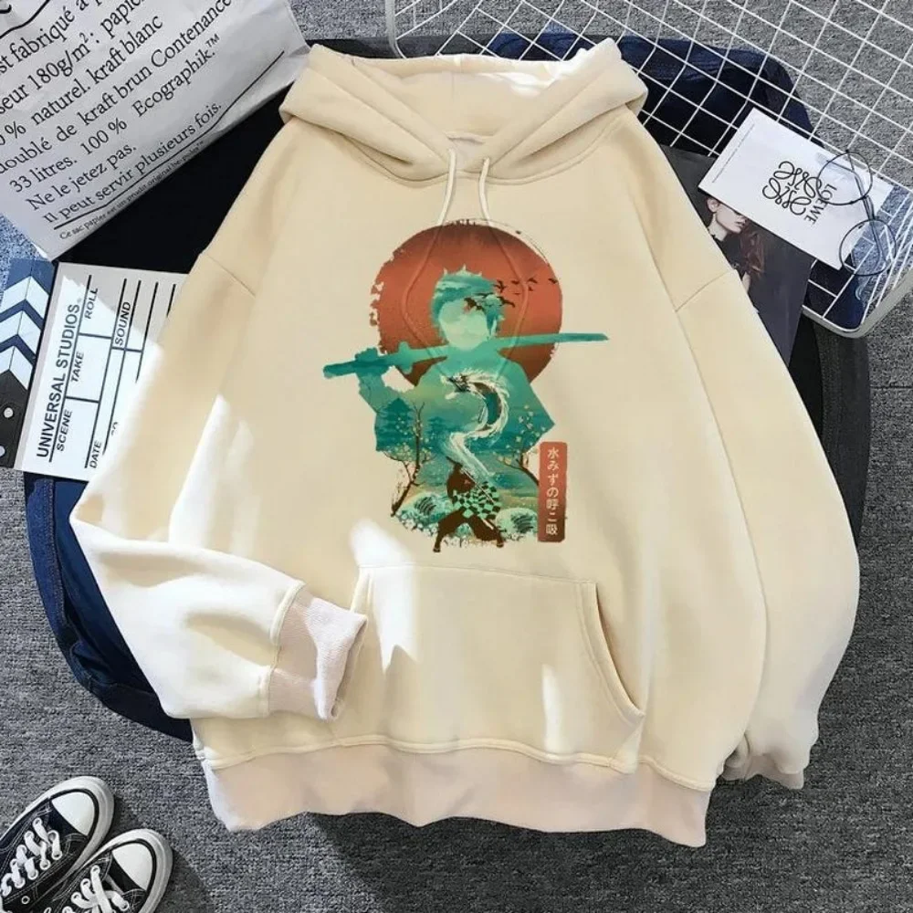 2025, modischer neuer Damen-Kapuzenpullover mit Anime-Dämonentöter, bedruckt, Frühling und Herbst, vielseitiges Paar, lässiger Pullover, S-3XL