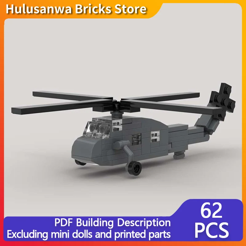 

H-34 Military Helicopter Model MOC Building Bricks War Equipment Modular Technology Gifts Holiday Assemble Children Toys Suit