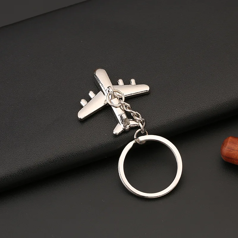 Metal Aircraft Airplane Key Chain Mini aircraft Key Ring Bag Pendant Car Keychain For men women Gift jewelry