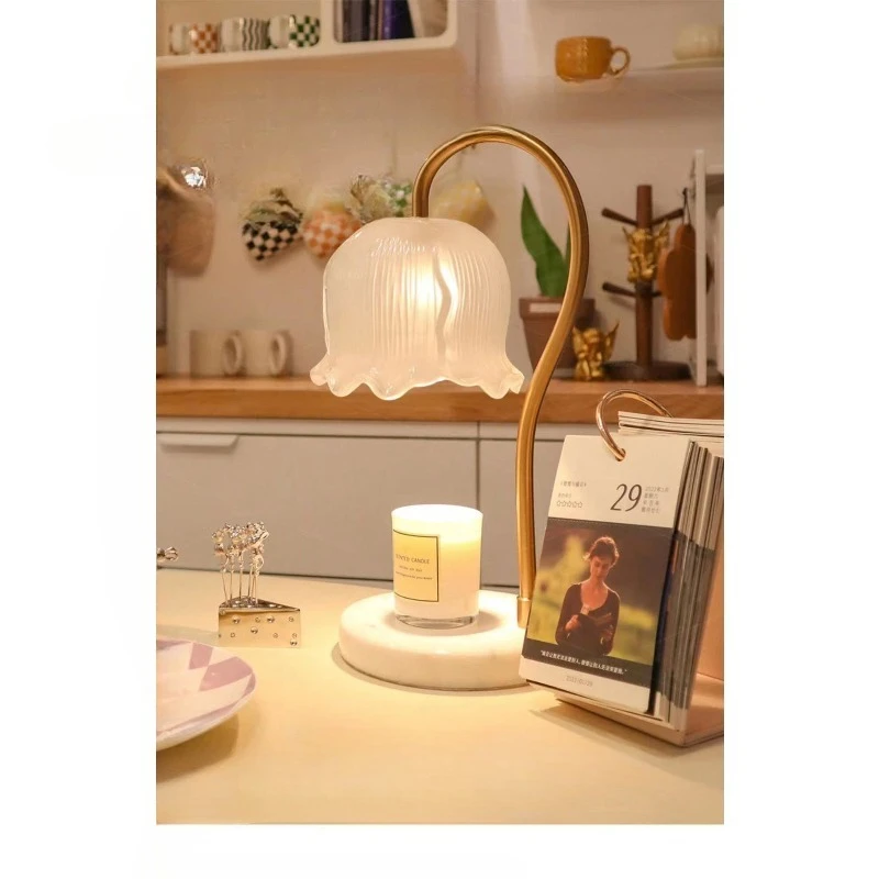 

Aromatherapy Melted Wax Desk Lamp Bedside Smokeless Dimming Bedroom Ambient Melted Candle