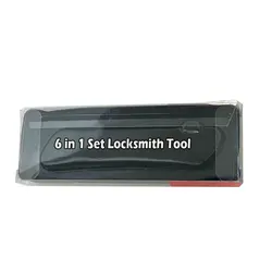 6 in 1 Set Locksmith Tool Hook Pick Tools Portable Locksmith Tools Unlock Kit