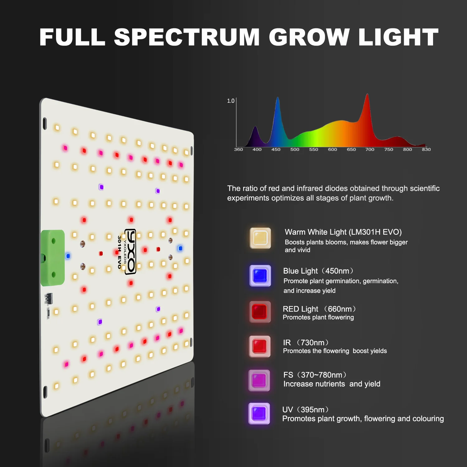 180 W Vollspektrum-LED-Wachstumslicht LM301H EVO LED Sunlike 85 W Quantum Wachstumslampe für Gewächshaus-Hydrokultur-Pflanzenwachstumsbeleuchtung