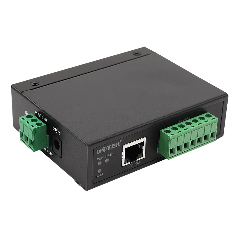 UOTEK 10 100M TCP IP to RS232 RS485 RS422 Modbus Gateway Serial Device Converter RJ45 RS-232 RS-485 RS-422 Adapter UT-6801S-GW