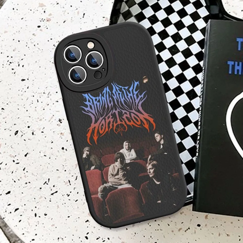 BMTH B-Bring Me The H-Horizons Phone Case Hard Leather For IPhone 16 15 14 13 12 Mini 11 14 Pro Max Xs X Xr 7 8 Plus Fundas