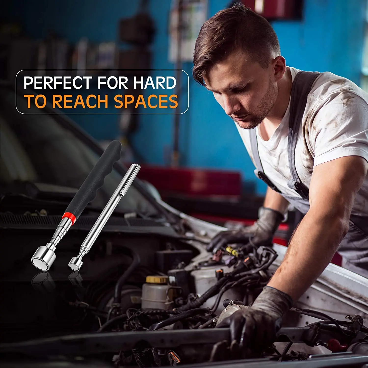 Mini 2 Chiếc Di Động Kính Thiên Văn Nam Châm Từ Tính Bút Nhận Loại Hạt Và Bu Lông Khuyến Mãi Cầm Tay Dụng Cụ Chiều Dài Có Thể Điều Chỉnh Tông Màu Bạc