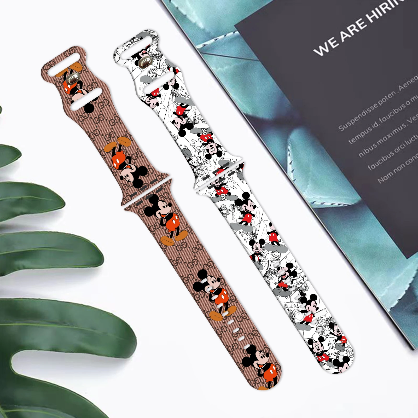 

Disney Print Strap for iWatch 11 10 9 8 Silicone Band Replaceable Bracelet for Apple Watch 46mm 44mm 42mm 41mm 38mm Watchband