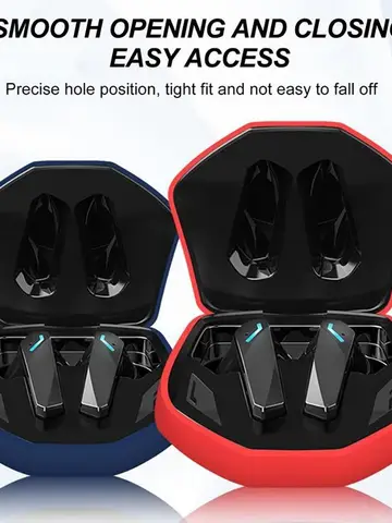 Custodia per cuffie per Lenovo GM2 PRO Custodia per cuffie wireless Borsa per il trasporto in silicone Protezione antiurto per auricolari con moschettone