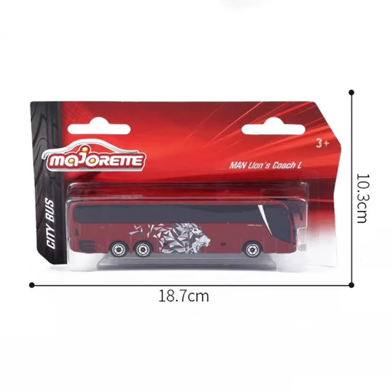 Majorette 1:100 مقياس رجل سبيكة سيارة نموذج Intercity حافلة لعبة نموذج محطة الشرطة حافلة سياحية حافلة فليكس لعبة هدية مزخرفة