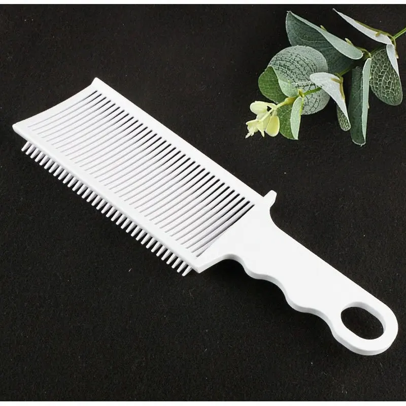 Professional Level Haircut Comb Oil Head Push Cut Comb Leveling Hairdressing Scissors Positioning Comb for Men's Styling Tool