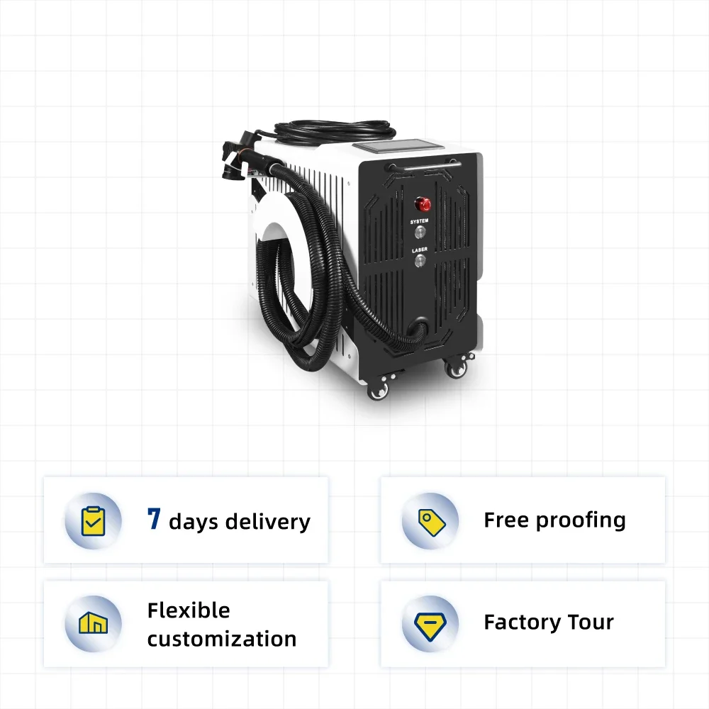 

100W Rust And Cleaning Machine No Consumables Zero Pollution Support Customization