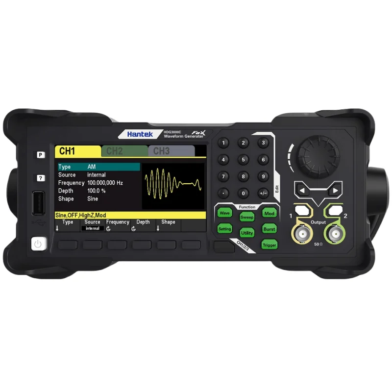 Generator HDG3063C: DDS technology. 5-in-1 generator – arbitrary waveform, pulse, function, harmonic, frequency meter