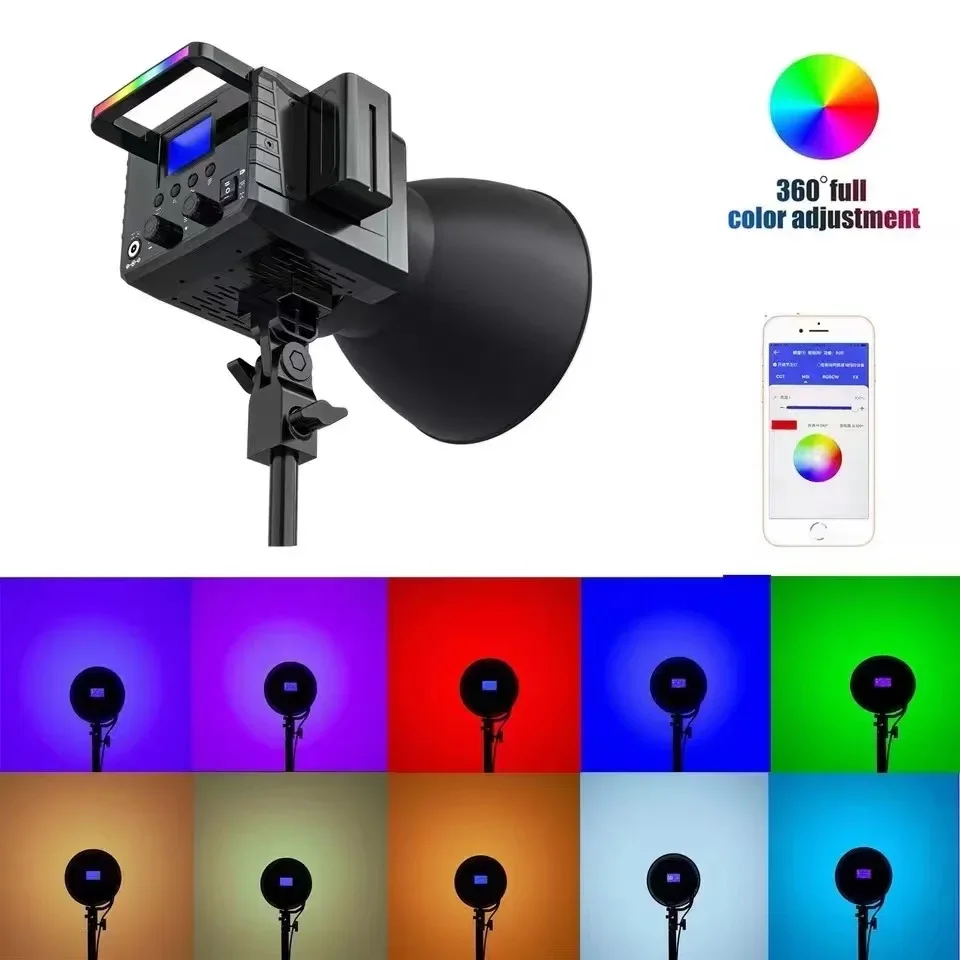 

Sokani X100 RGB COB Light Led Video Light 100 Вт RGB Регулируемое освещение для фотосъемки для студийной видеосъемки пленки 2800K-10000K