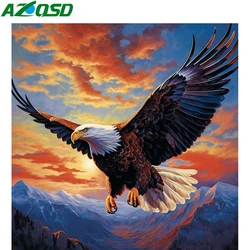 AZQSD Diamond Painting Eagle Animal Cross Stitch Wall Decoration Crafts 5d Diy Needlework Mountain Embroidery Full Square