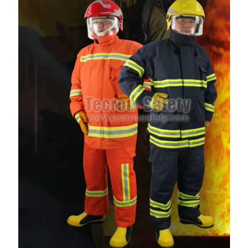 Nomex Firefighting Suit, CE EN469 Fire Rescue Clothing, Fireman Uniforms