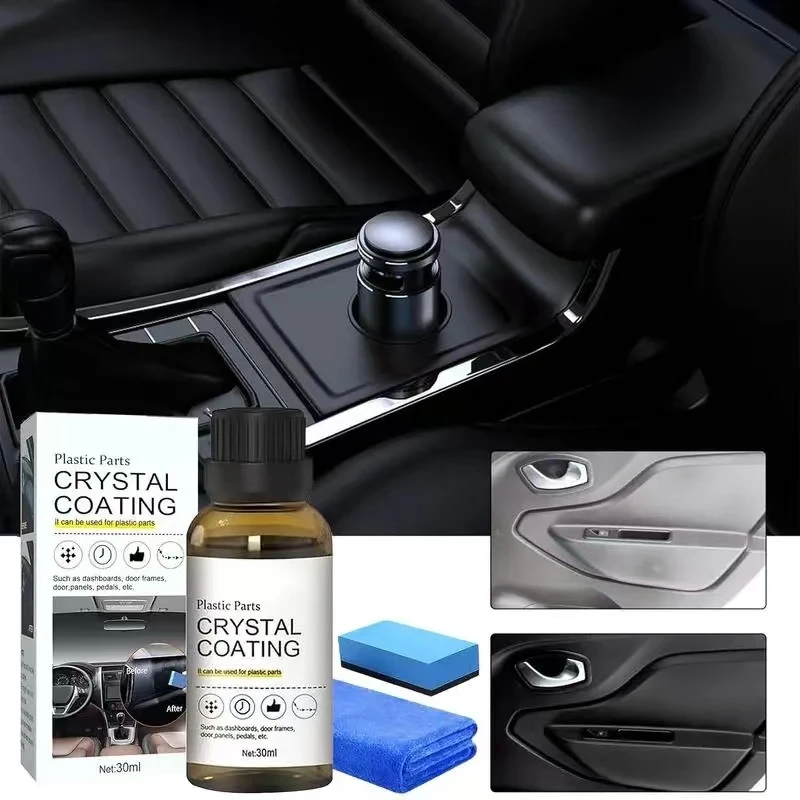 

Car Plastic Restorer Coating Agent Auto Plastic Rubber Exterior Repair Clean Refresh Restoration Agent Black Shine Seal Brighten