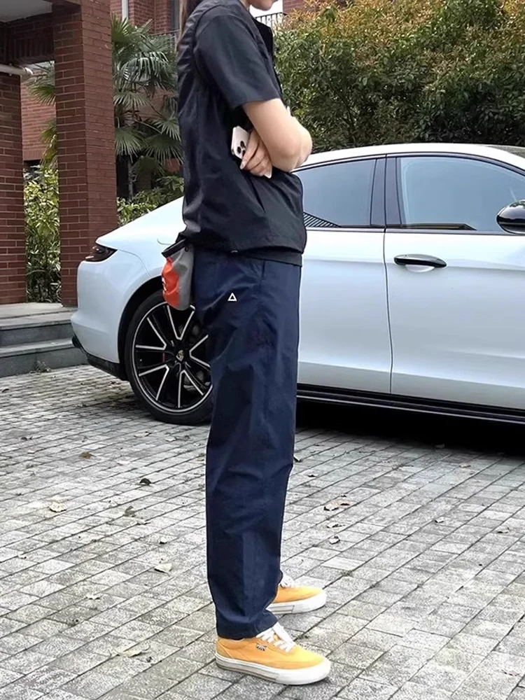 

Qui Dry Military een Soft ell Men's Summer Thin Straight Leg Workwear Trousers Breathable Casual Pants Loose Fit