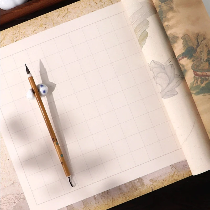 Chinese Half Ripe Xuan Paper Traditional Calligraphy Brush Writing Chinese Ink Painting Rice Paper Calligraphy Works Paper Tools