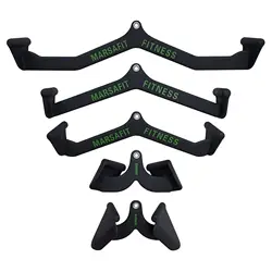 Home Gym Fitness Rowing T-bar V-bar Pulley Cable Machine Attachments Bicep Curl Tricep Lat pulldown Bar Back Strength Training