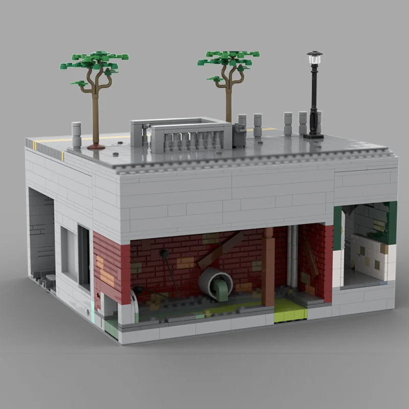 مدينة شارع عرض نموذج MOC قوالب بناء محطة مترو الانفاق نيويورك وحدات التكنولوجيا الأطفال هدايا العيد تجميع اللعب البدلة