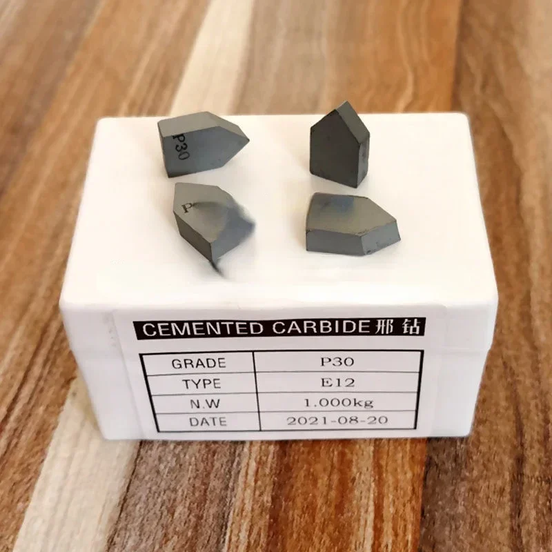 Wholesale YG6 carbide tips P30 E8 E10 E12 E16 E20 cutting tips lathe turning tools tungsten carbide brazed tips K20 YG8 BK8 BK6