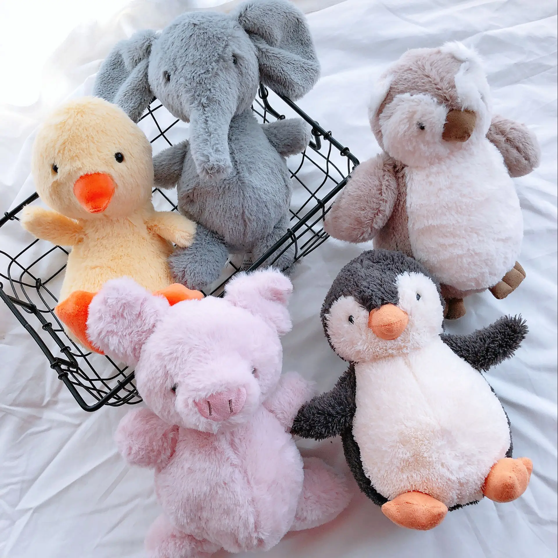 

Детская Мягкая Плюшевая Кукла, Успокаивающая игрушка в виде пингвина, розовой свиньи, 18 см, подарок для сна, подарок для девочки на день рождения