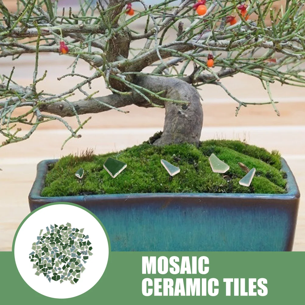 

400g Mosaic Ceramic Tiles Irregular Shapes DIY Craft Tiles for Home Decor and Gift Projects Ceramic Pieces Kits