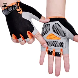 Dropshipping Cycling Anti-slip Anti-sweat Men Women Half Finger Gloves Breathable Anti-shock Sports Gloves Bike Bicycle Glove