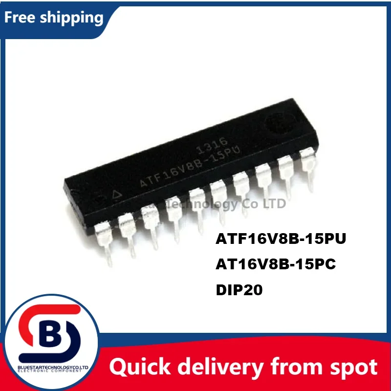 Free Shipping 10pcs/lots ATF16V8B-15PU AT16V8B-15PC ATF16V8B TF16V8 16V8B DIP20 Quick delivery from spot