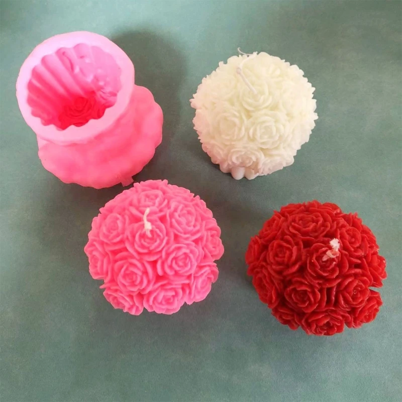 Stampo in silicone per candele per aromaterapia fai-da-te Stampi per torte Stampo ispirato all'albero rose Dropship