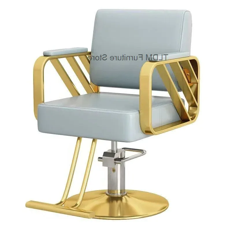 Shaving Hydraulic Barber Chair Professional Salon Hair Cutting Styling Reclining Chair Adjustable Spa Beauty Studio