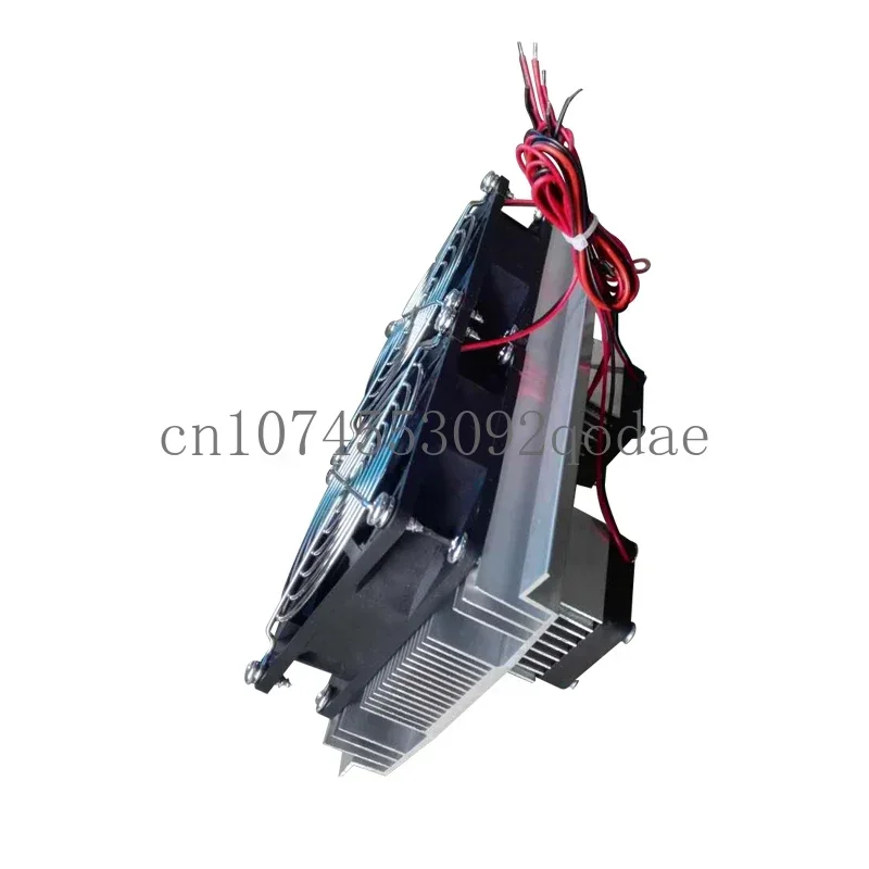 

Thermoelectric Peltier Refrigeration Cooling System Kit 12V 120W 10A Semiconductor Cooler Conduction Module Double Fans