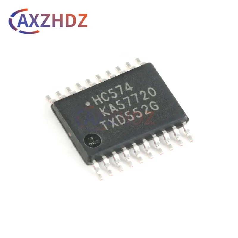 10PCS 74HC574PW TSSOP-20 74HC574PW,118 SN74HC574PWR HC574 SMD Octal D-type Flip-flop Positive Edge-trigger 3-state IC