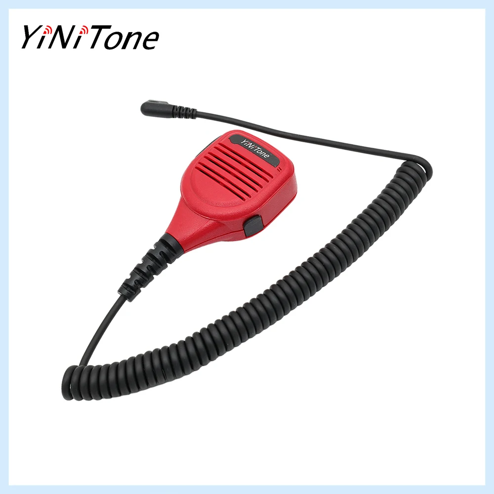 

PMMN4013A Red 2 pin MT plug Hand speaker mic PTT for Motorola walkie talkie DP1400 PR400 P080 EP450
