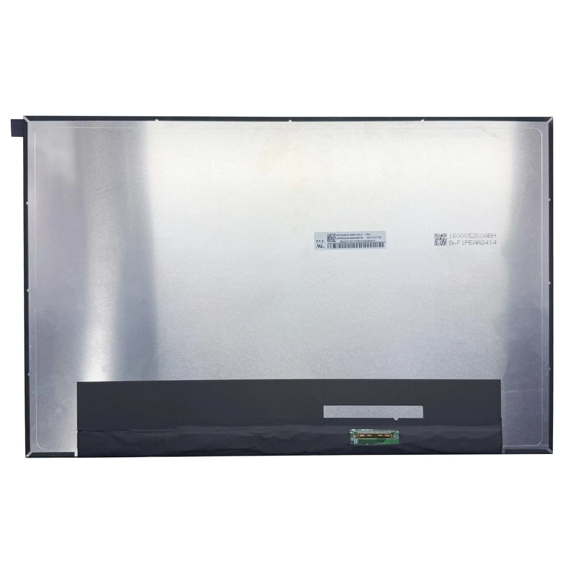 NS160MZ0-M00 V20.0 16.0'' 165Hz Laptop LCD Screen Display Panel Matrix 3200×2000 EDP 40 Pins