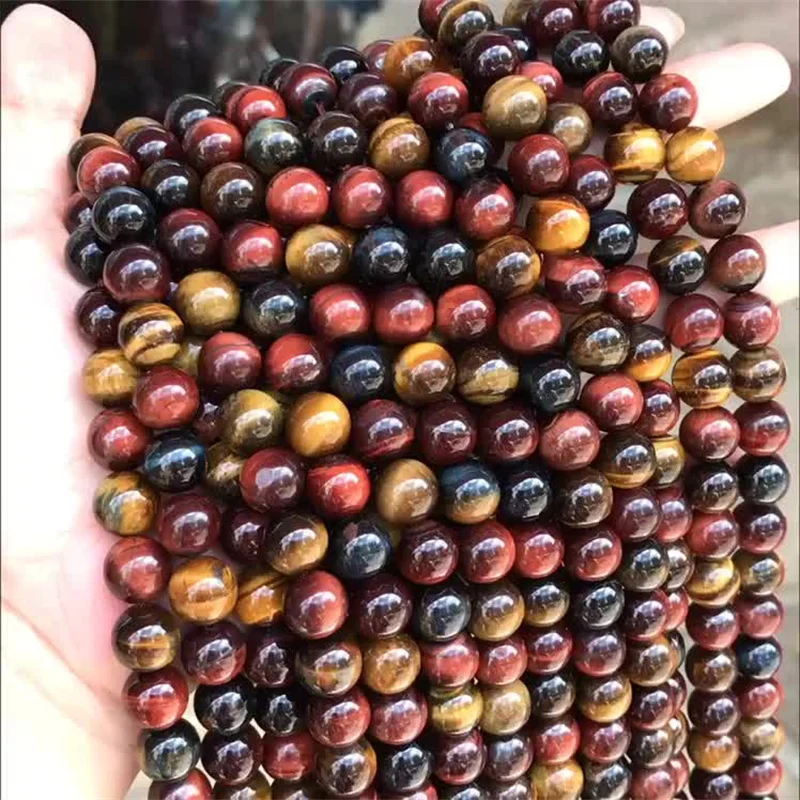 4/6/8/10/12MM Natural Stone Tiger Eye Stone Round Beads Are Used To Make Bracelets Necklaces Earrings DIY Jewelry Accessories