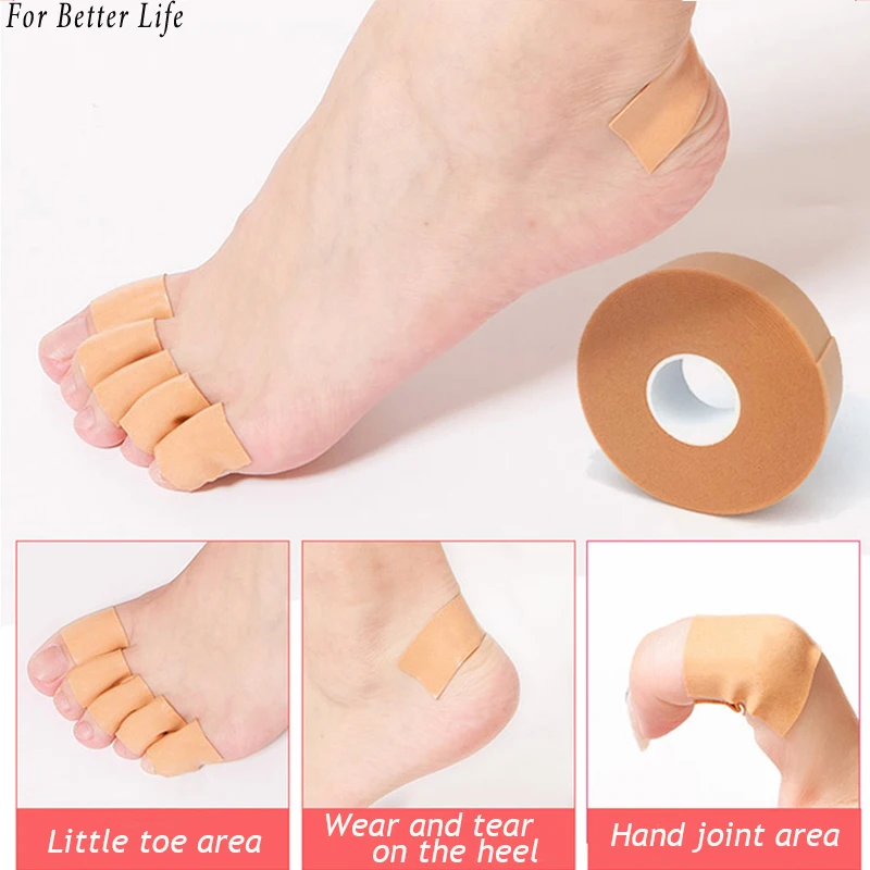 Protezione per cuscino per tallone in gel di silicone da 5 m Inserti per scarpe per la cura dei piedi da donna Adesivi per soletta Nastro protettivo per tallone per un uso confortevole