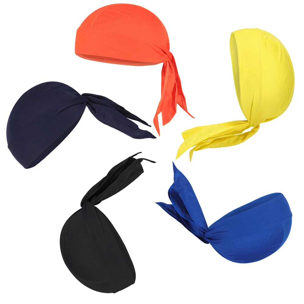 Berretto da pirata da ciclismo Bandana estiva ad asciugatura rapida Bicicletta da bici Cappello sportivo da esterno Fascia per casco traspirante Fodera per uomo Donna