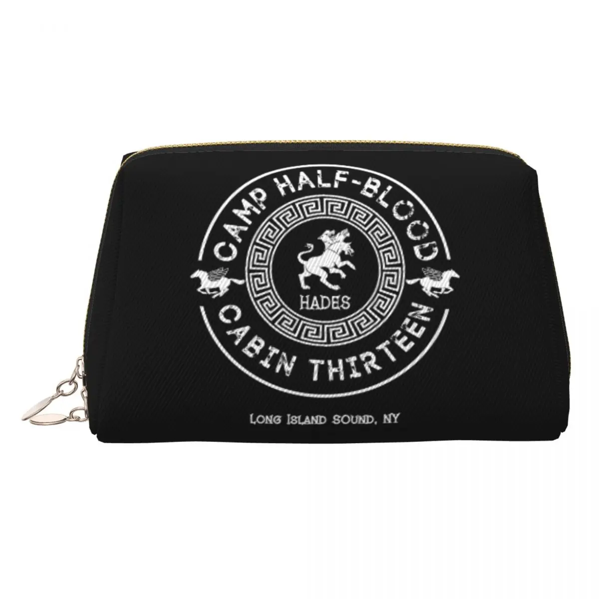 Cabin Thirteen Hades Percy Jackson Camp Half-Blood Women Cosmetic Bag Travel Makeup Organizer Pouch Toiletry Storage