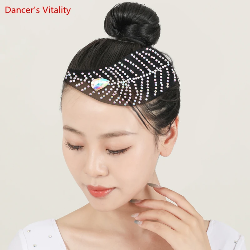 Latin Dance Accessories Headdress Flower Dance Performance Jewelry Customization Diamond Flower Dress Competition Accessory