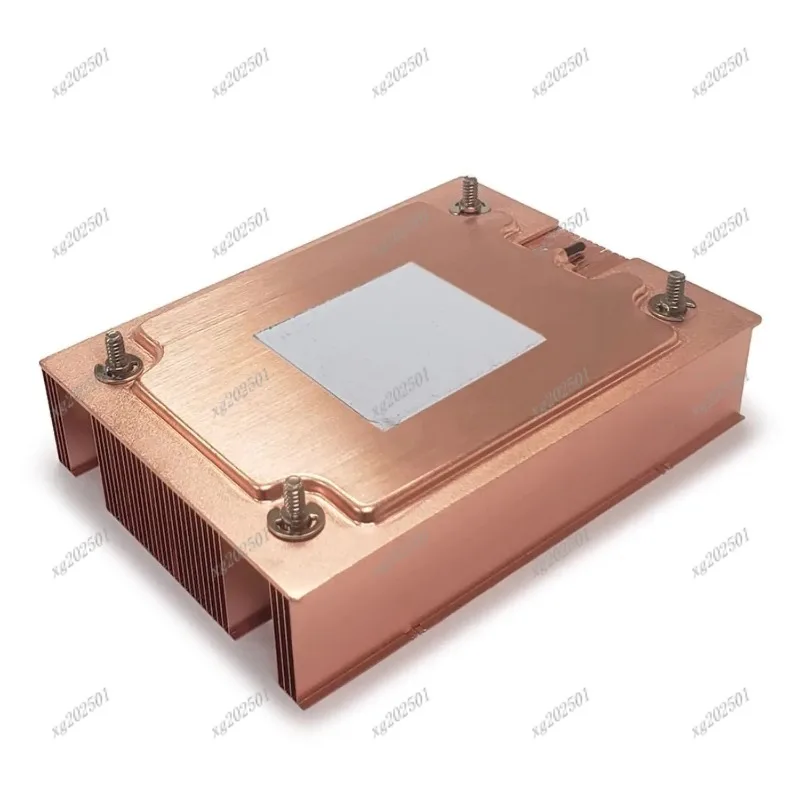 Pure Copper 1U CPU Heatsink with VC Board 1108026.9mm - AM4 AM5 Server Cooling Radiator Replacement