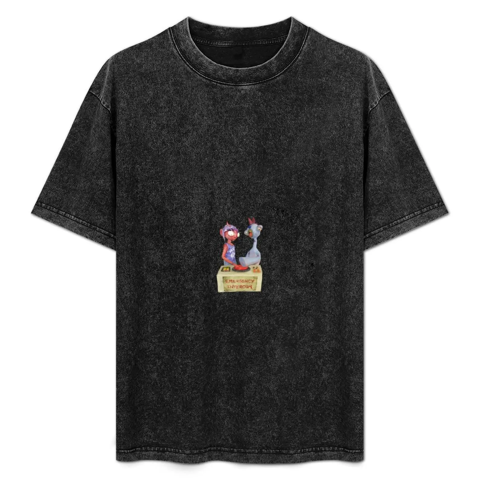 

Emergency Intercom Icon T-Shirt All Match Basic Short Sleeve Top