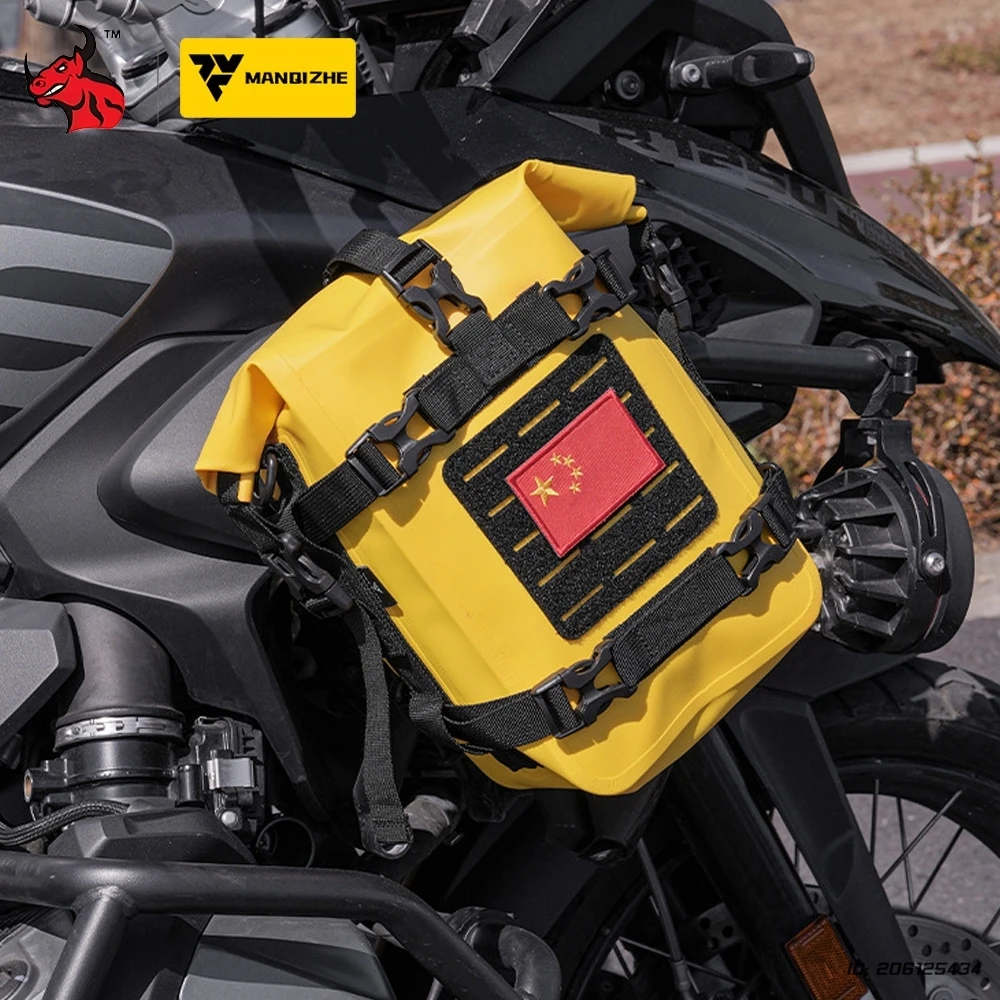 

Motorcycle Crash Bar Bag Waterproof Motorbike Touring Side Backpack Luggage Frame Crash Bars Bag Repair Tool Placement Bag