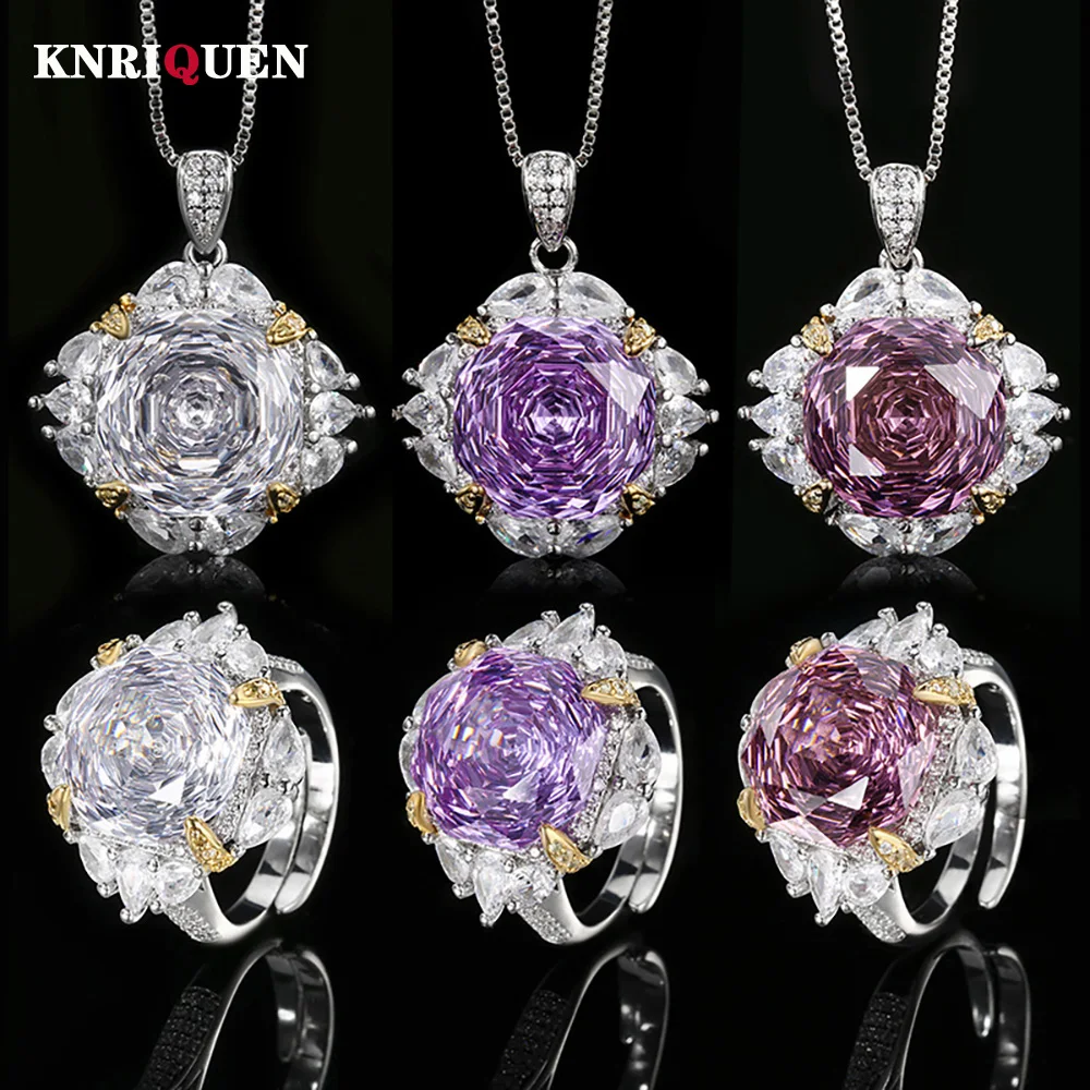 nova-tendencia-14-14mm-quartzo-rosa-ametista-pingente-colar-aneis-para-mulheres-encantos-pedra-preciosa-laboratorio-diamante-conjuntos-de-joias-de-casamento-presente