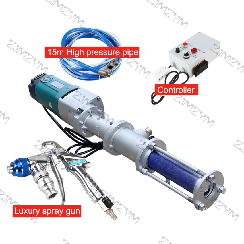 220V 2200W High Power Real Stone Paint Spraying Machine Spray Gun Putty Conveying Waterproof Spraying Machine Coating Machine