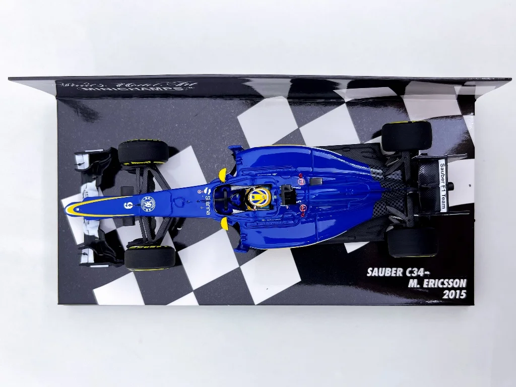 Minichamps 1:43 F1 C34 2015 Ericsson Simulation Limited Edition Resin Metal Static Car Model Toy Gift