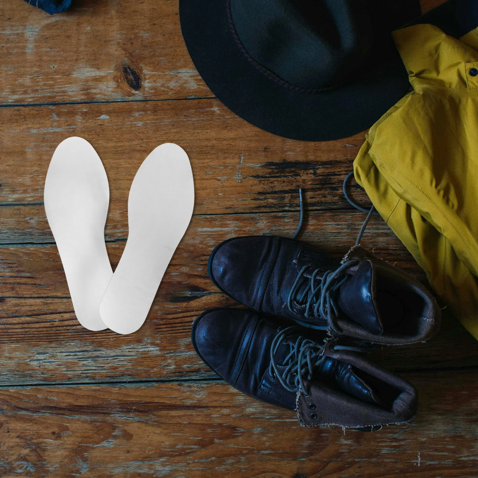 

2Pairs Anti-Puncture Insoles Stainless Steel Shoe Inserts for Work Boots Men Women Puncture Proof Safety Insole for Construction