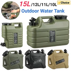 15-5L Car Water Tank Driving Pure Large Water Bucket Container with Faucet for Outdoor Camping Cooking Picnic Hiking BPA Free