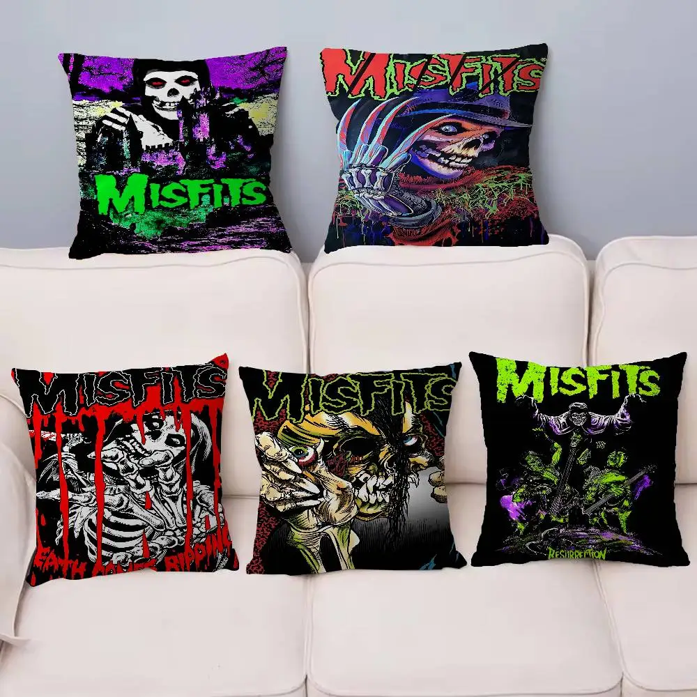 Heavy Metal Misfits Band pillow cover sofa cushion cover home room decoration children gift